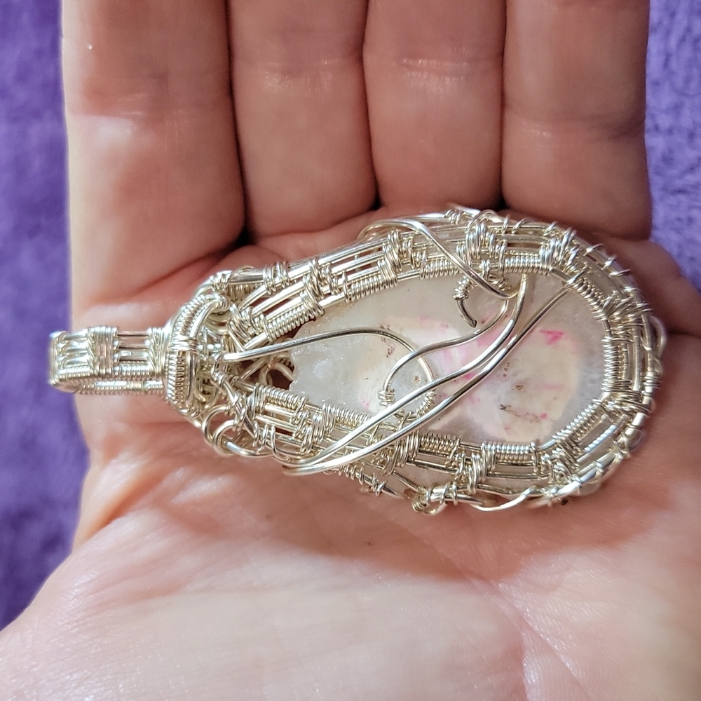 Crystaized Agate Wire Wrap Pendant - image 2